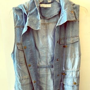 Denim Sleeveless Jacket